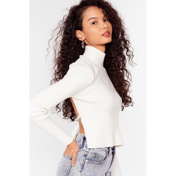 Back Together Knitted Turtleneck Top - Picture 3 of 4